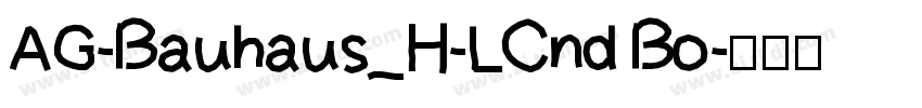 AG-Bauhaus_H-LCnd Bo字体转换